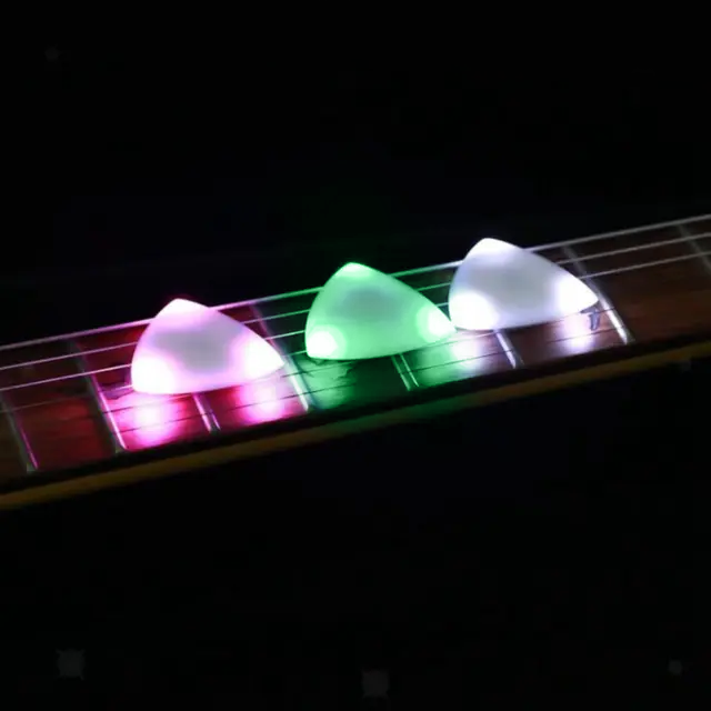 Médiator Lumineux à LED pour Guitare Électrique et Basse
